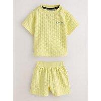 Ted Baker Baby Boys Logo Text Set - Yellow