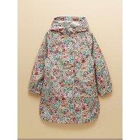 Joules Girls Rainford Horse Print Raincoat