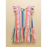 Joules Girls Laura Stripe Sleeveless Dress - Multi