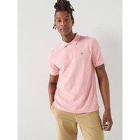 Gant Shield Short Sleeve Pique Polo Shirt - Pink