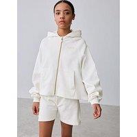 Ted Baker Older Girls Long Sleeve Zip Up Hoodie - Cream