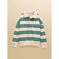 Joules Boys Collared Sweatshirt - Green/White