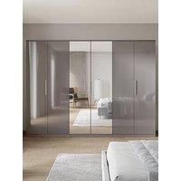 Very Home Prague Gloss 6 Door Wardrobe
