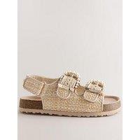 Ted Baker Girls Pearl Footbed Sandals - Beige