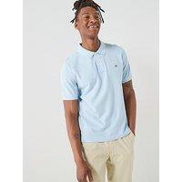 Gant Regular Fit Shield Pique Polo Shirt - Light Blue