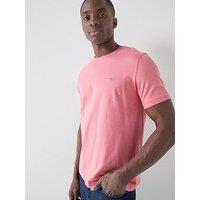 Gant Regular Fit Shield Short Sleeve T-Shirt - Pink