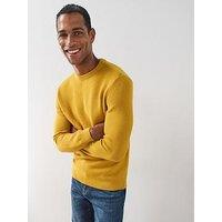 The Very Collection Popcorn Knitted Long Sleeve Jumper - Yellow