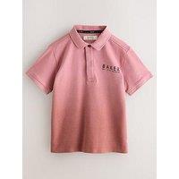 Ted Baker Boys Ombre Button Polo Shirt - Orange