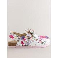 Ted Baker Younger Girls Floral Mule Sandals - White