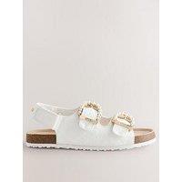 Ted Baker Girls Pearl Footbed Sandals - White