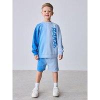 Ted Baker Younger Boys Ombre Sweatshirt Short Set - Blue