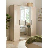 The Very Collection Prague Gloss 4 Door Wardrobe - Fsc Certified