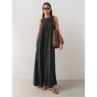 The Very Collection Volume Hem Sleeveless Midaxi Dress - Black