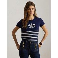 Lauren By Ralph Lauren Knit-T-Shirt - Blue