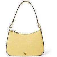 Lauren By Ralph Lauren Crosshatch Leather Medium Danni Bag - Lemon Sorbet