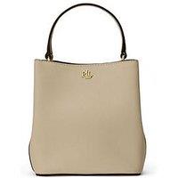 Lauren By Ralph Lauren Crosshatch Small Reese Bucket Bag - Birch Tan