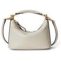 Lauren By Ralph Lauren Mini Blaike Nappa Leather Shoulder Bag - Soft White