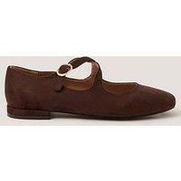 Monsoon Dana Microsuede Pump - Brown