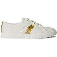 Lauren By Ralph Lauren Janson Ii Low Top Lace Trainers - White