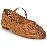 Lauren By Ralph Lauren Jayna Mj Flats Mary Jane - Brown