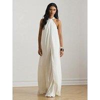 Lauren By Ralph Lauren Woven-Wide Leg-Jumpsuit - White