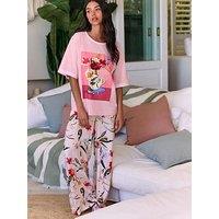 B By Ted Baker Graphic Pyjama Set - Pink Multi
