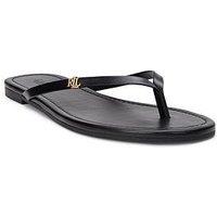 Lauren By Ralph Lauren Raquel Sandals Flip Flop - Black