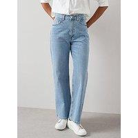 The Very Collection High Waist Wide Leg Jeans - Light Wash
