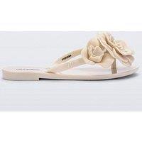 Mini Melissa Harmonic Petals Jelly Flip Flops - Beige