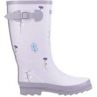 Cotswold Womens Wildflower Tall Wellingtons - Lilac