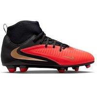 Nike Big Kids' Phantom 6 High Club Multi Ground Football Boots - Black