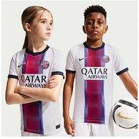 Nike Junior Psg 26/27 Dri-Fit Away Stadium Short Sleeve Replica Jersey - White