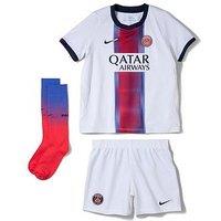Nike Little Kids Psg 26/27 Dri-Fit Kit Stadium Away - White