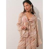 The Very Collection Sheer Beach Bell Sleeve Top
