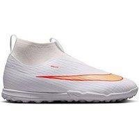 Nike Big Kids' Superfly 11 Academy Turf Football Boots - White