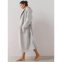 The Very Collection Soft Touch Quilted Dressing Gown - Grey