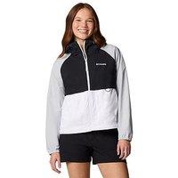 Columbia Womens Spire Valley Windbreaker - White/Black/Grey