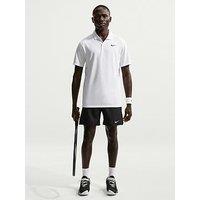 Nike Mens Tennis Court Dri-Fit Polo - White/Black