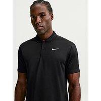 Nike Mens Tennis Court Dri-Fit Polo - Black/White
