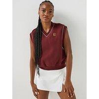 Nike Womens Tennis Court Collection Fleece Vest - Red