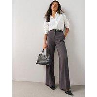 The Very Collection Tall Wide Leg Trousers - Grey
