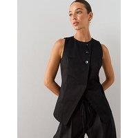 The Very Collection Women'S Utility Waistcoat - Black