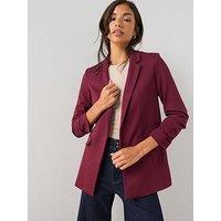 The Very Collection Women'S Ultimate Ruched Sleeve Blazer - Red