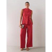 The Very Collection Wide Leg Trousers - Red