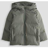 The Very Collection Boys Water Resistant Heavyweight Coat With Waterproof Zipper - Sage