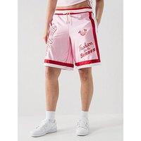 True Religion Sporty Contrast Basketball Shorts - Pink