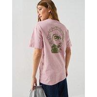 Vans Womens Crystal Dream Oversized Tee - Pink