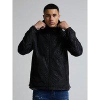Alessandro Zavetti Alzetta Printed Windbreaker Jacket - Black