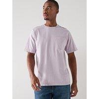 Farah Chest Pocket Plain T-Shirt - Light Purple