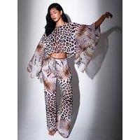 South Beach Leopard Poncho Cover Up